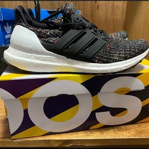 Adidas ultra boost 4.0 multi black white heel NWT